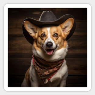 Cowboy Dog - Pembroke Welsh Corgi Magnet